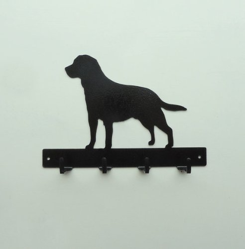 A Labrador Retriever leash or key rack on the wall