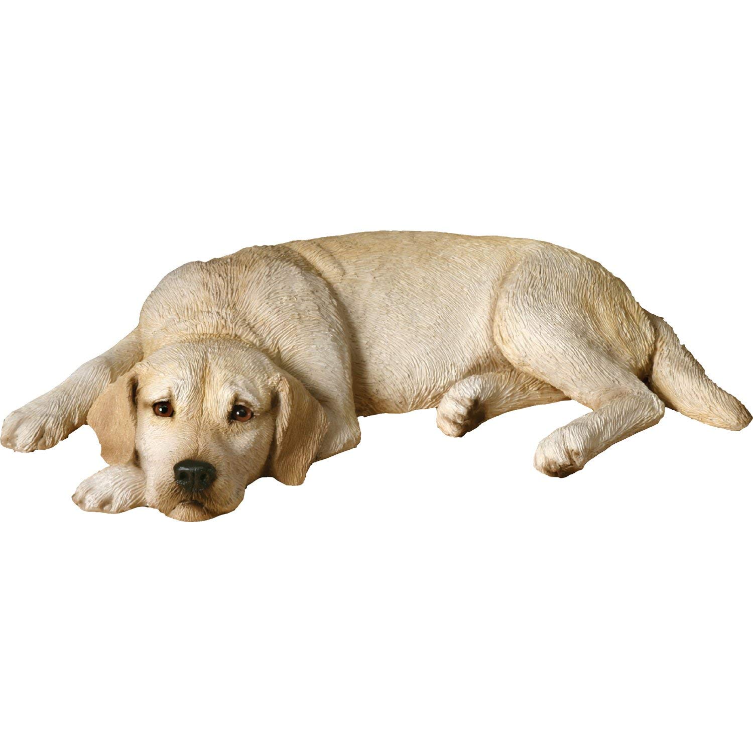 A yellow Labrador Retriever lying down Sculpture