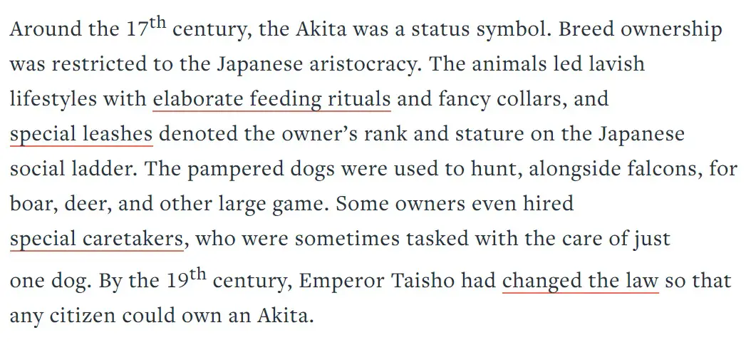 fact no. 4 of Akita Inu dog