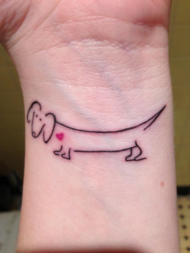 12+ Best Dachshund Tattoo Designs - The Paws