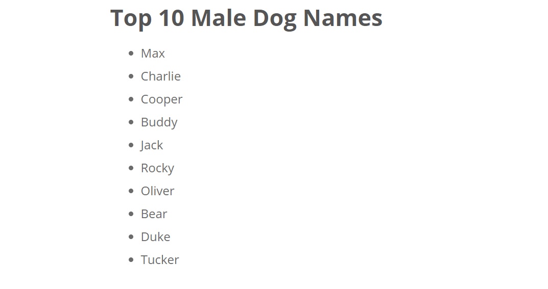 a list of German Shepherd Dog names