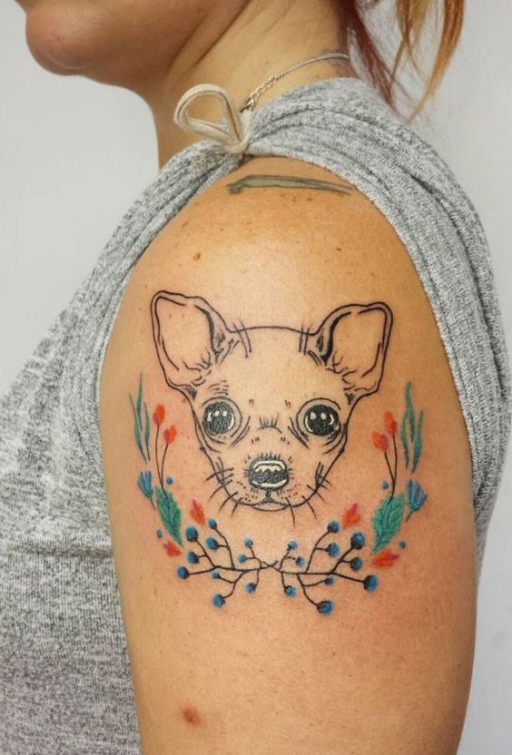 Chihuahua Temporary Tattoo Sticker  OhMyTat