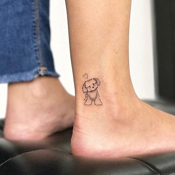 Learn 94 about minimalist dog tattoo latest  indaotaonec