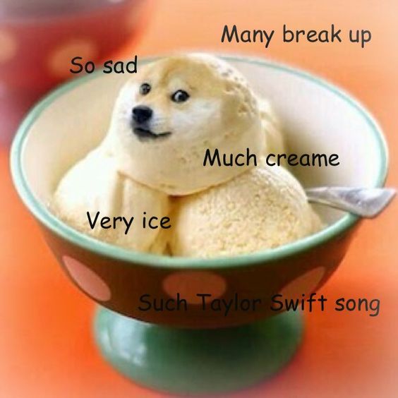 ice cream in a bowl with the name of Shiba Inu with thoughts 