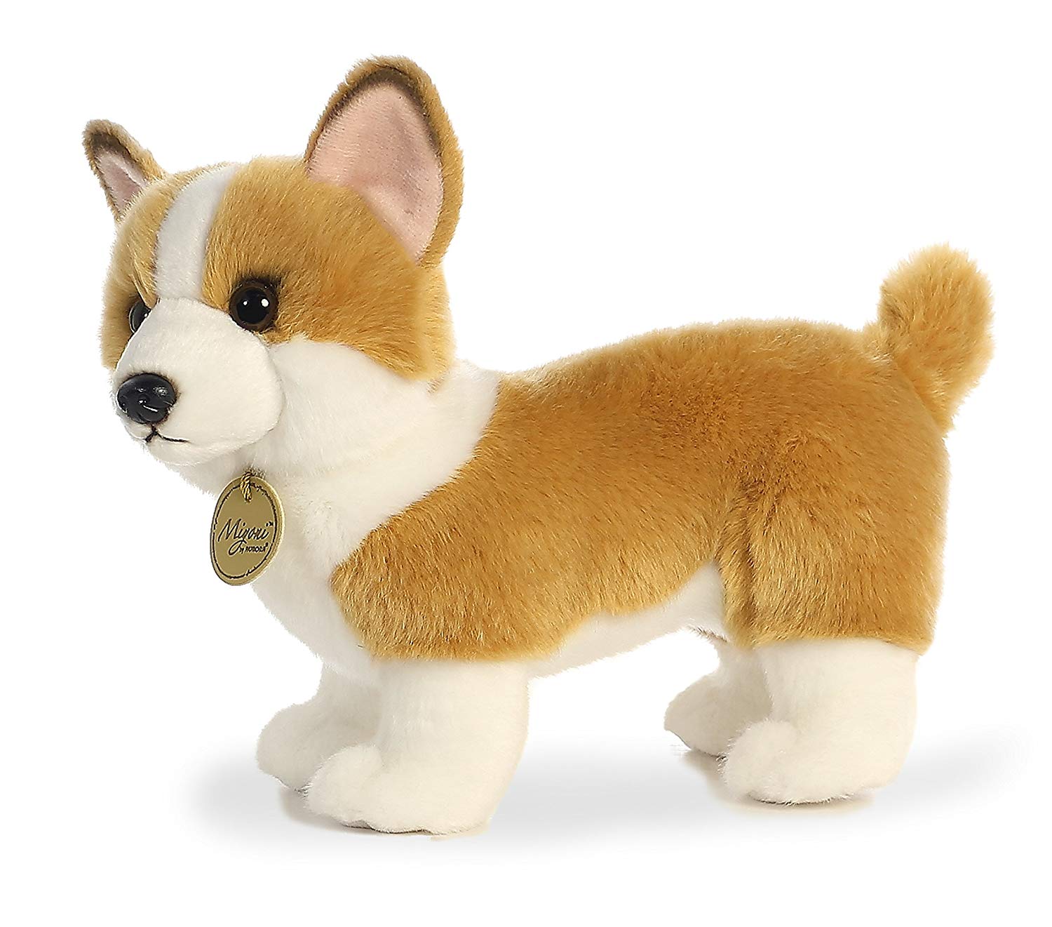 A Corgi Pup Plush in a white isolated background