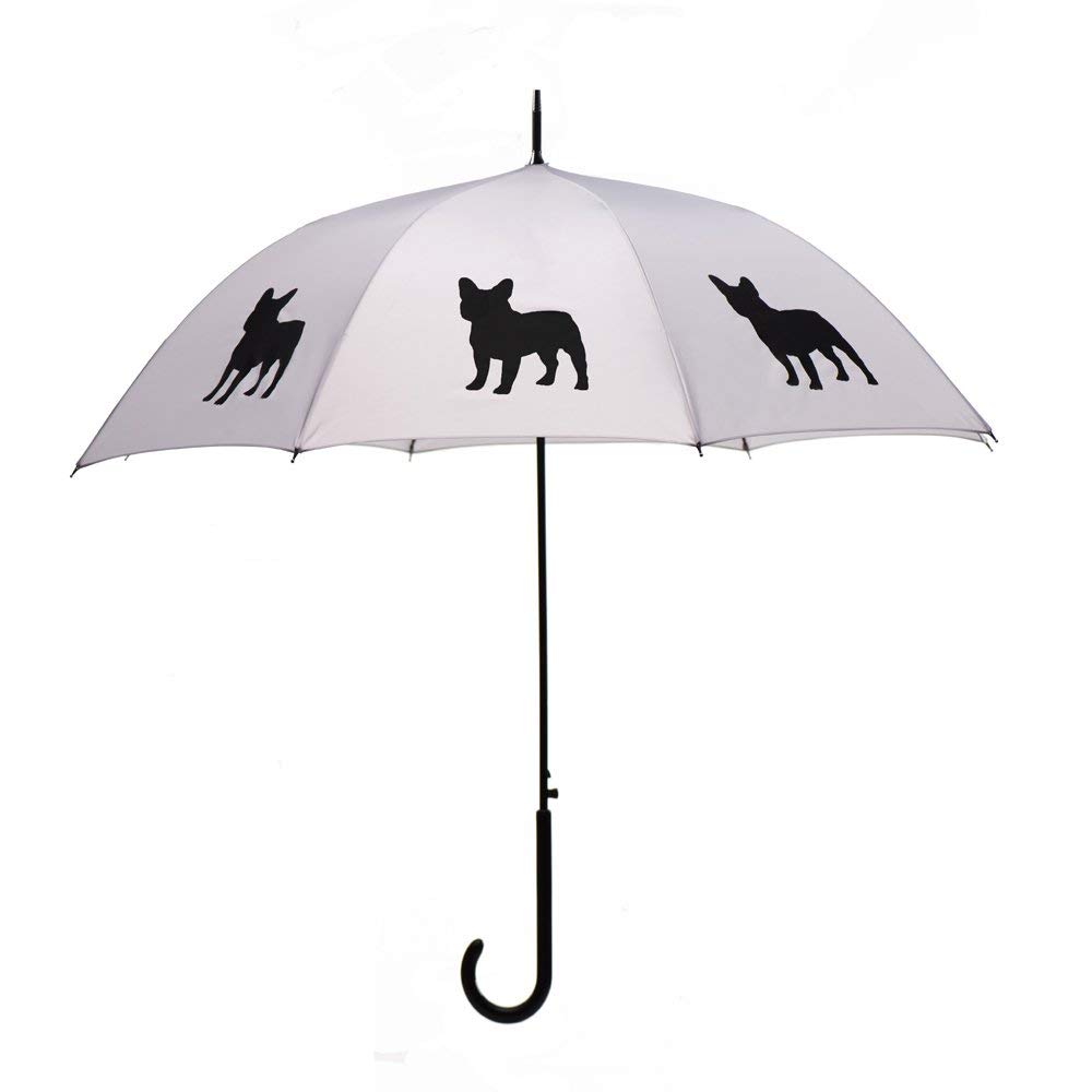 An umbrella with French Bulldog pattern