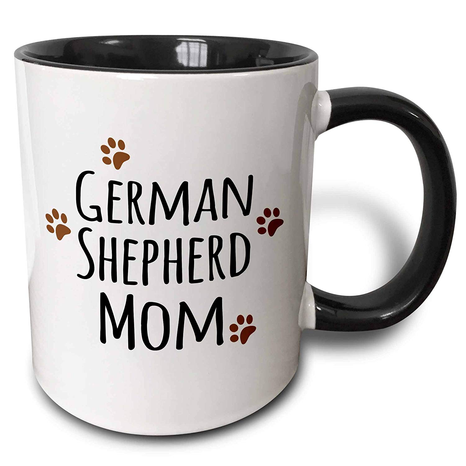 A mug with print that says - German Shepherd Mom