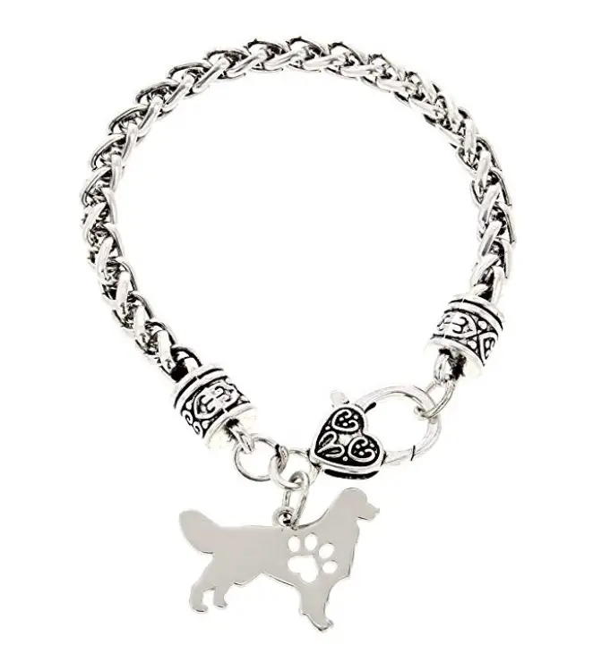 A charm braclet with Golden Retriever