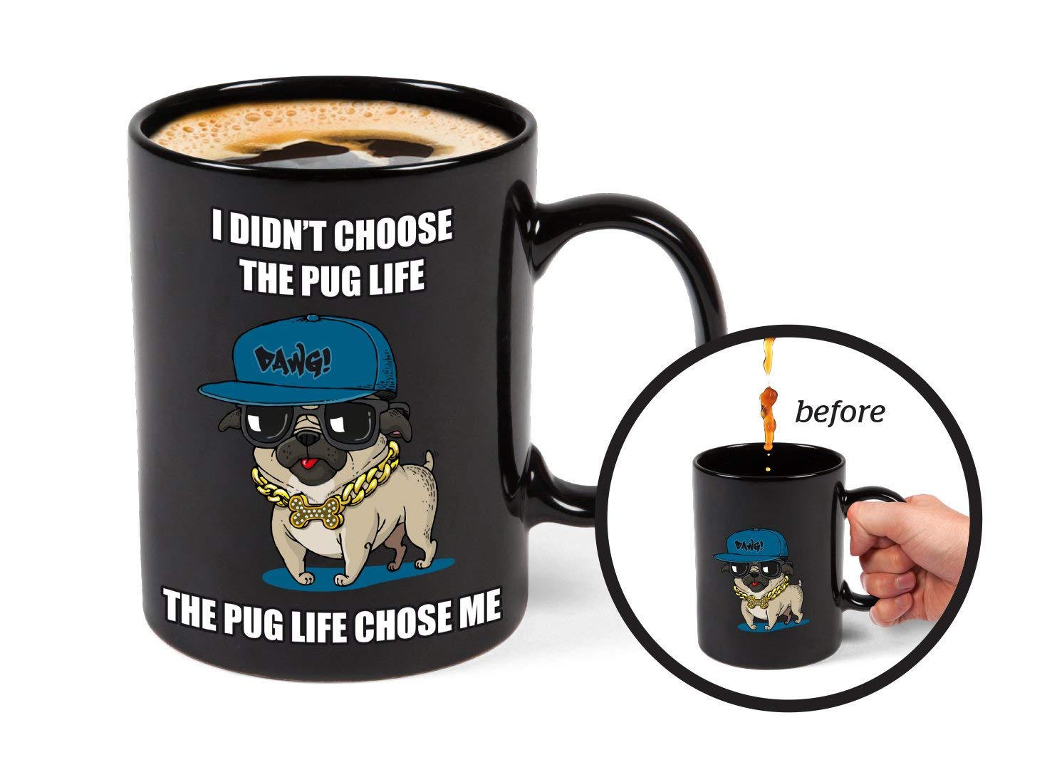 A Color Changing Pug Mystery Mug