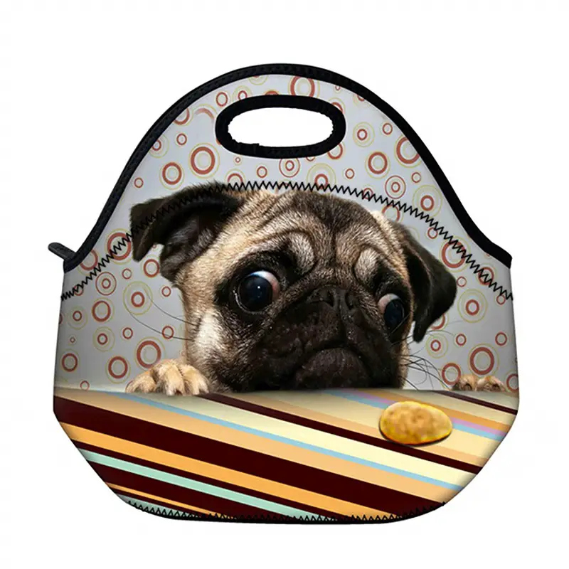 A Cute Pug Lunch Bag
