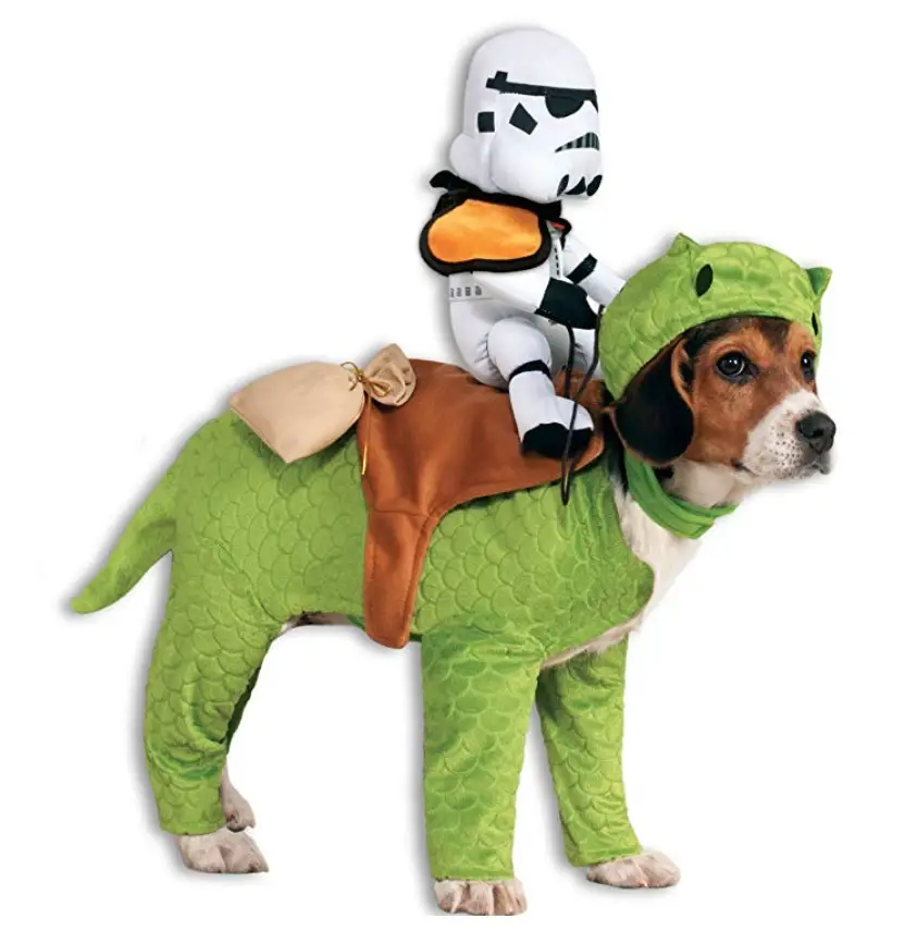 Beagle wearing a Dewback Dog Costume