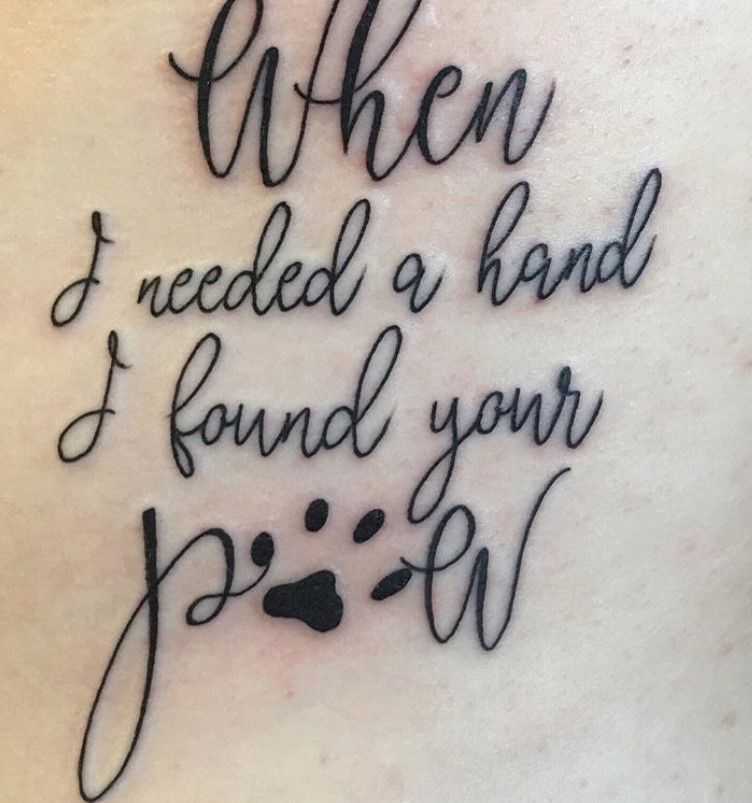 cat quote tattoo 