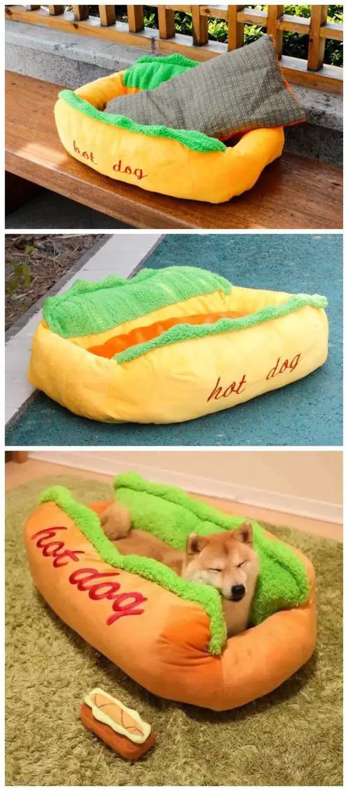 hot dog Dog Bed Ideas