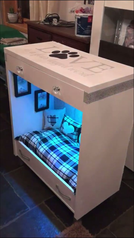 cabinet Dog Bed Ideas