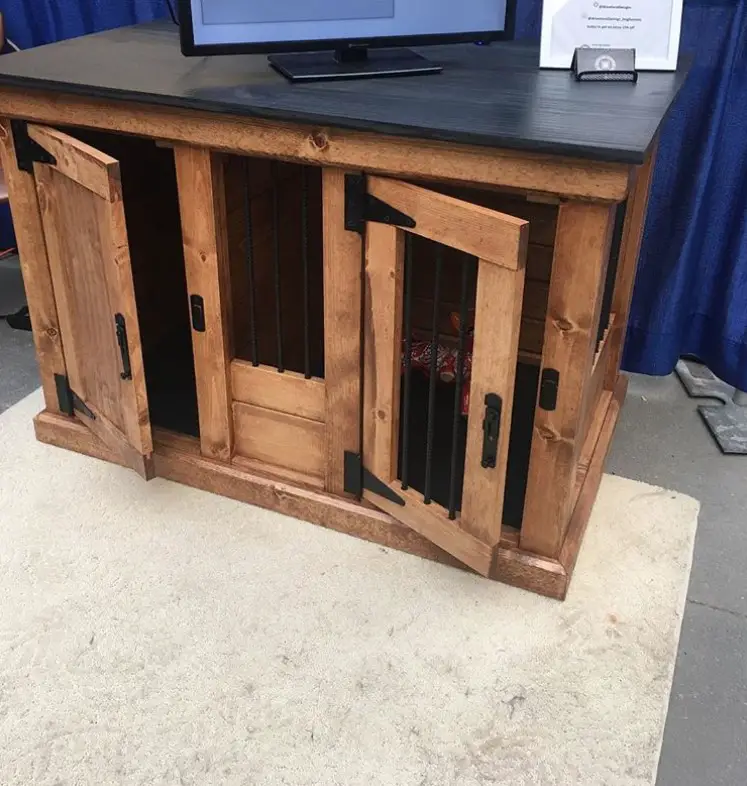 wooden furniture dog crate