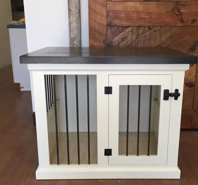 decorative wooden dog crate