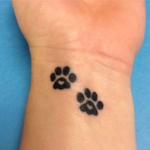 25 Best Dog Paw Print Tattoos on Wrist