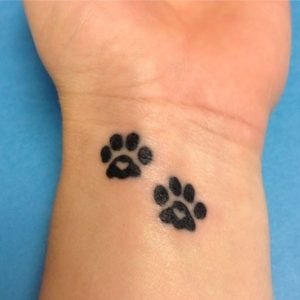 25 Best Dog Paw Print Tattoos on Wrist