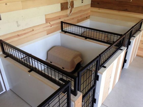 indoor wooden dog kennel