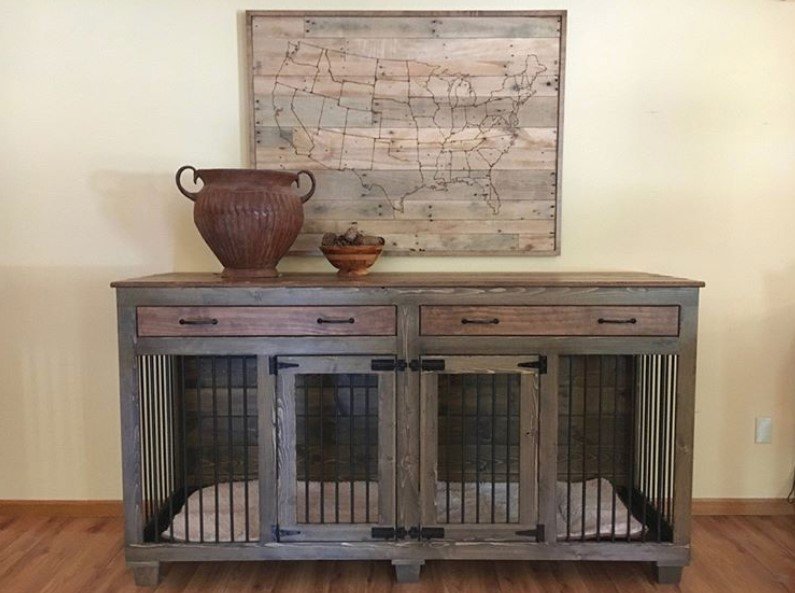 indoor dog crate furniture
