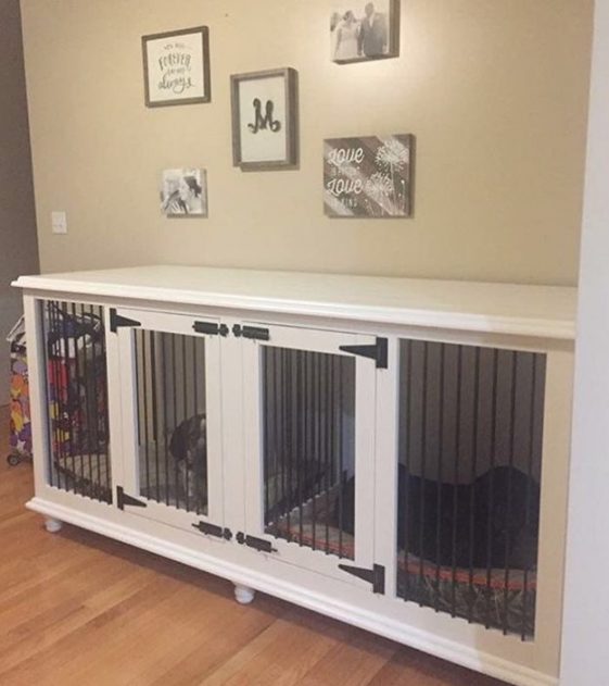 indoor dog kennel ideas, furniture dog kennel