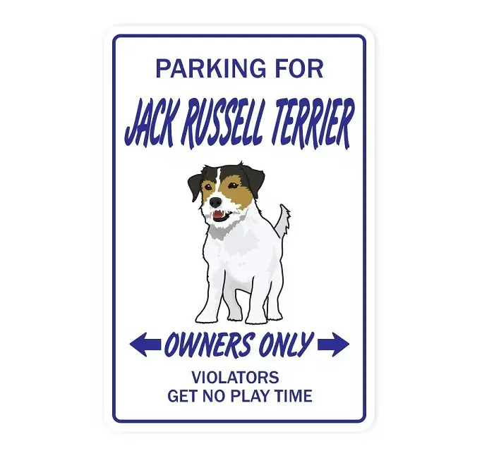 Jack Russell Wall Plaque with words 