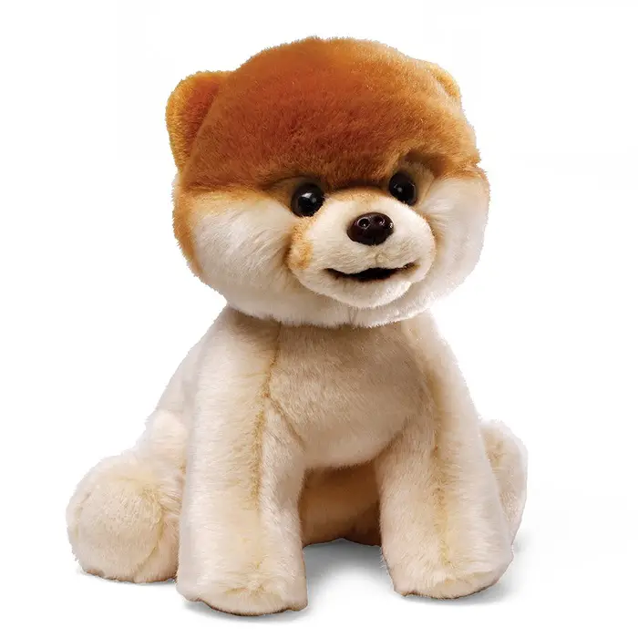 sitting Pomeranian stuffed toy
