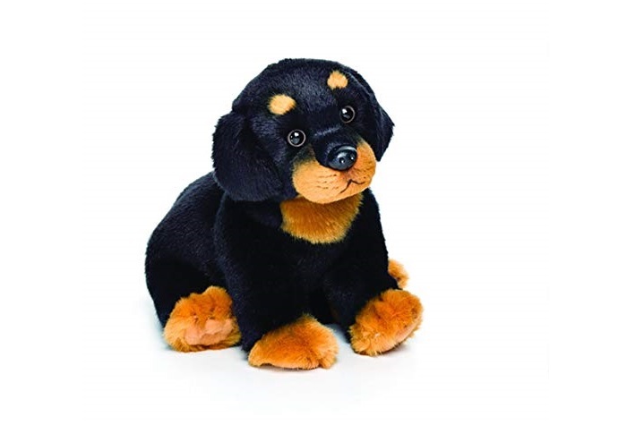 A Rottweiler puppy Plush toy