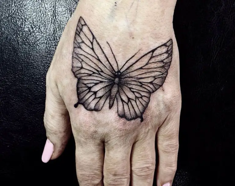 Butterfly Tattoo on hand