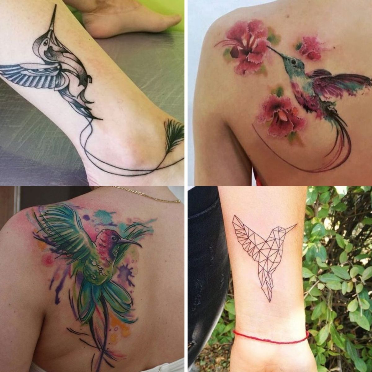 Simply Inked Hummingbird Tattoo Love of Animal Temporary Tattoo Sticker  For Women  Colour Black for All Occasion  Walmartcom