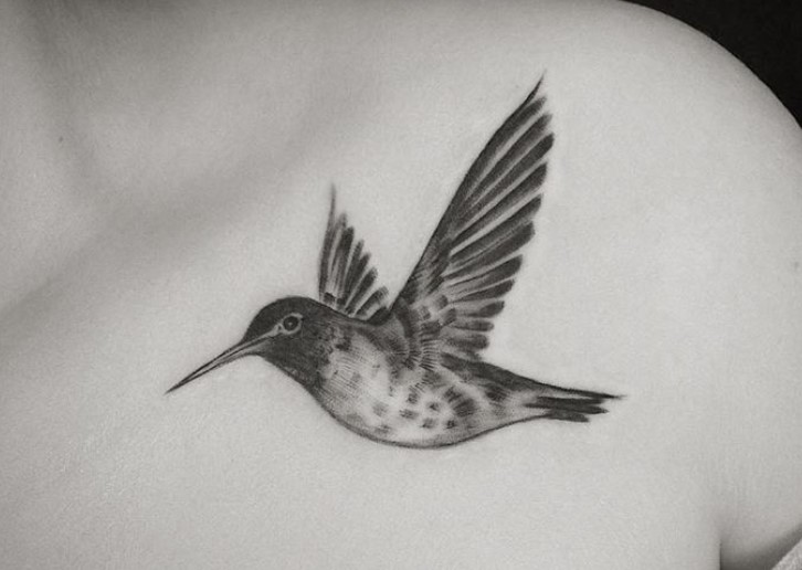 Small Simple Hummingbird Tattoo - wide 7