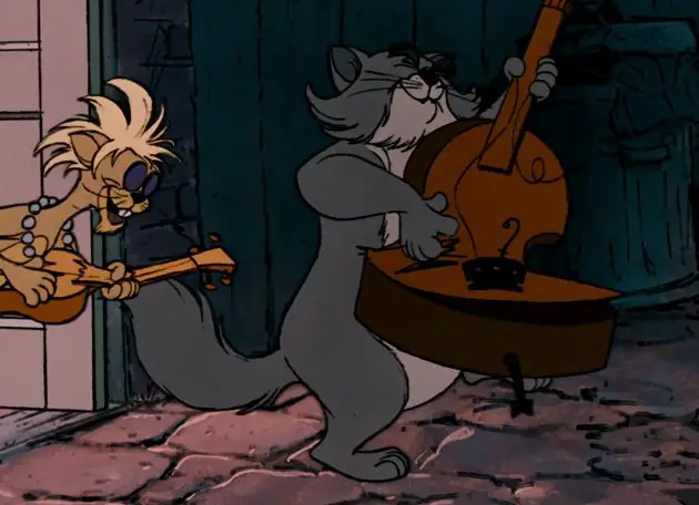 Billy Boss from Aristocats playing its violin