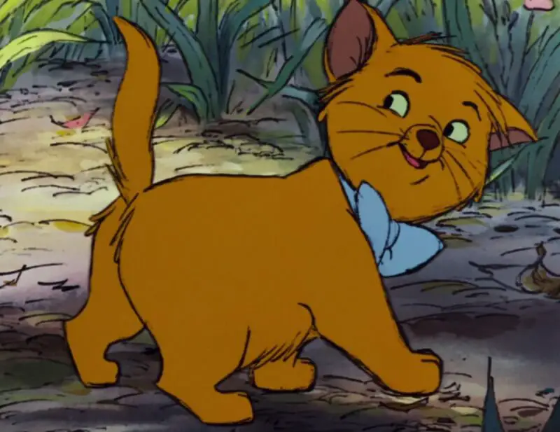 Toulouse from the Aristocats walking in the forest