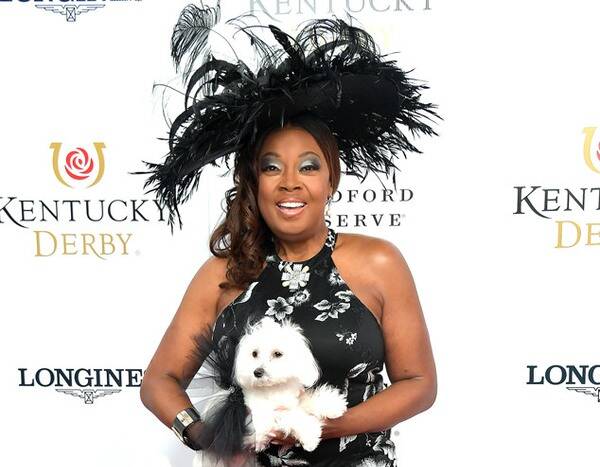 Star Jones with her Maltese named Pinky.