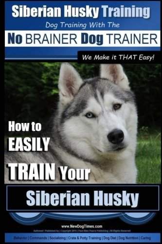 Book cover with a photo of Siberian Husky titled 