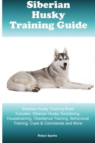Book cover of a Siberian Husky lying down in an isolated while background with title