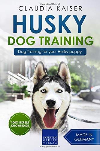 book cover with a photo of a Siberian Husky sticking its tongue out with a title 