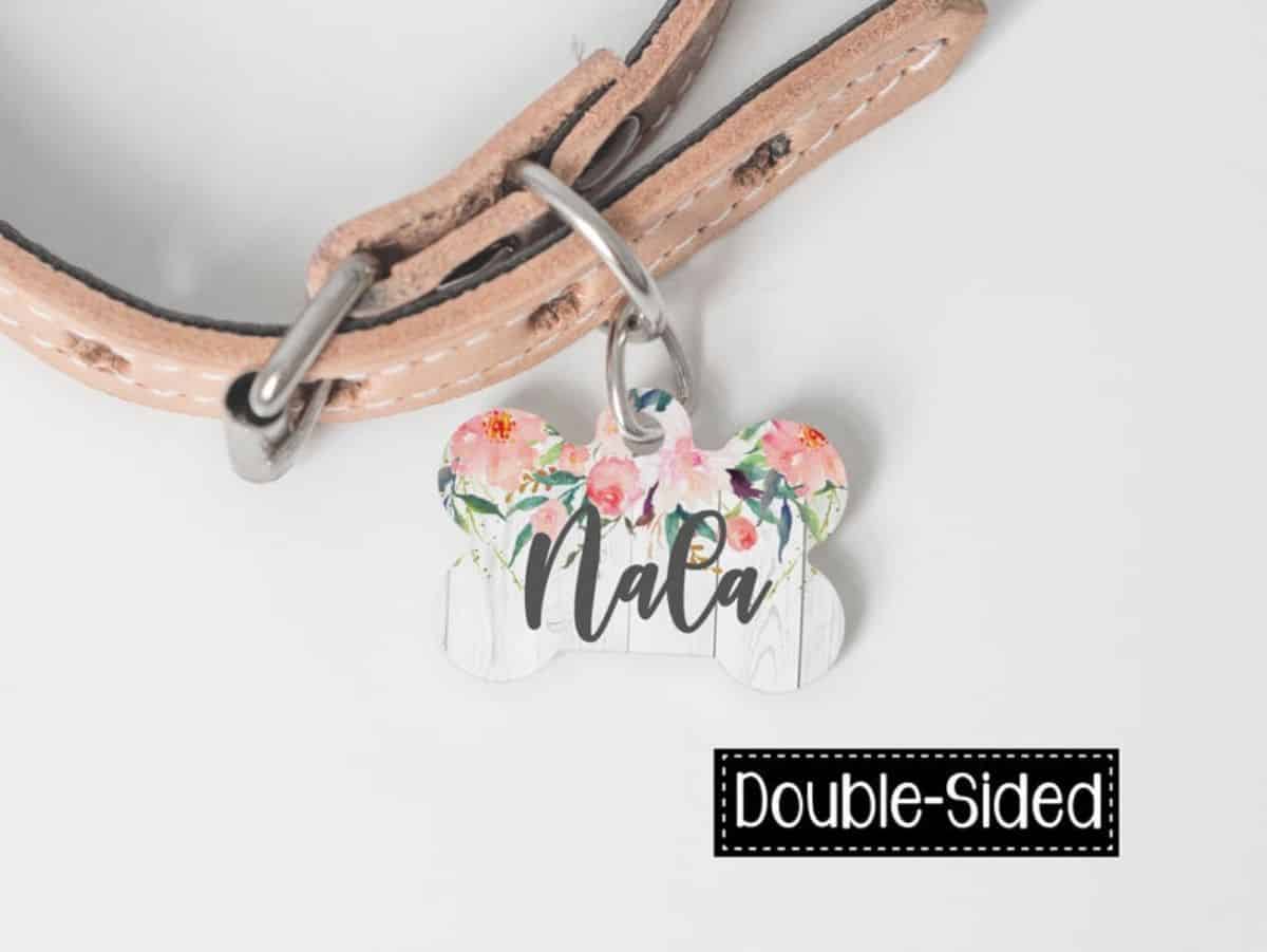 Floral Design ID Tag 