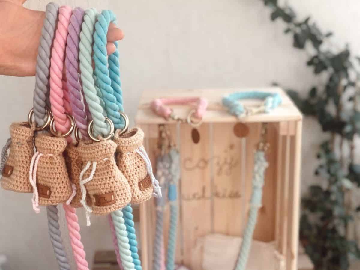 cotton rope dog leash 