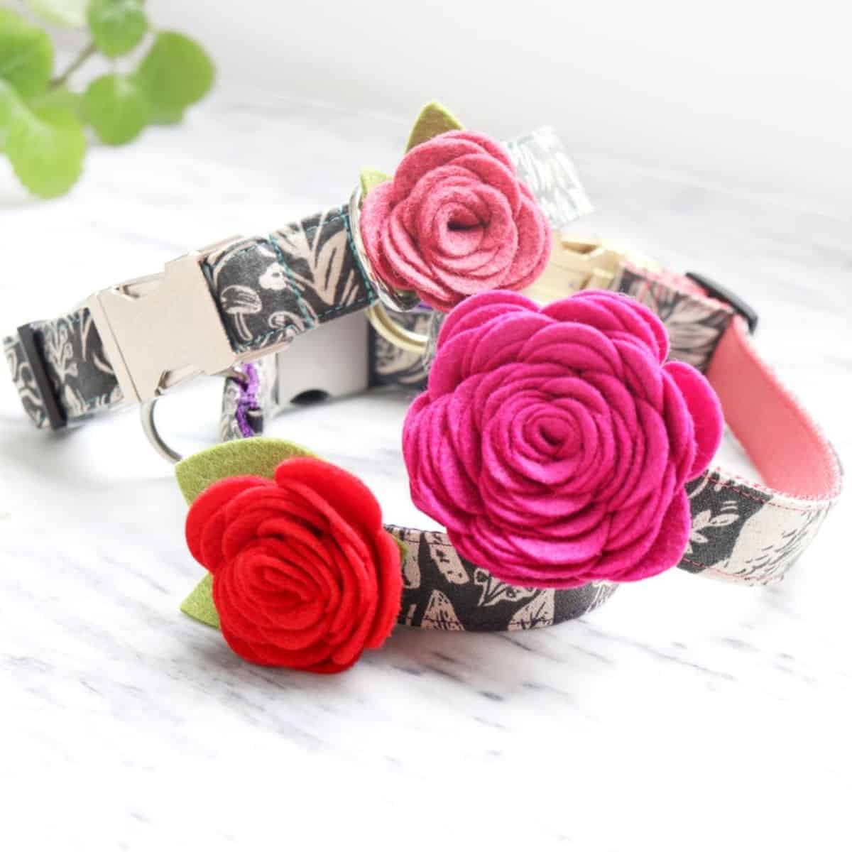 Rose Flower Collar Attachment