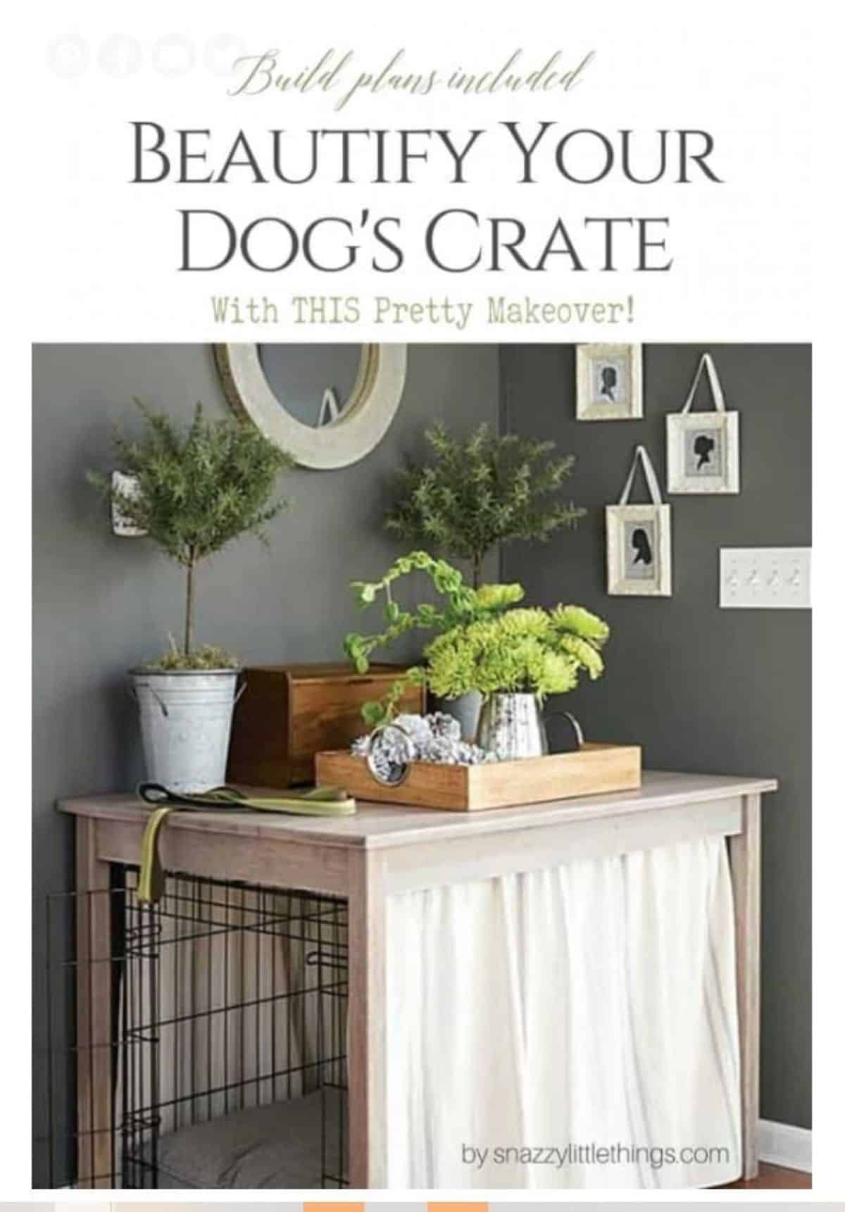 DIY Beautify Dog Crate