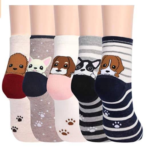 cute dog socks for ladies 