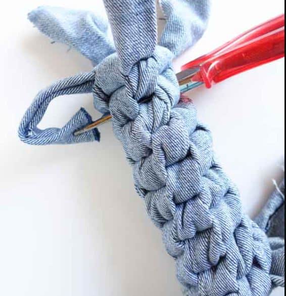 DIY denim rope toy