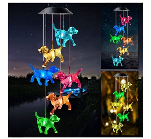 dog wind chimes 