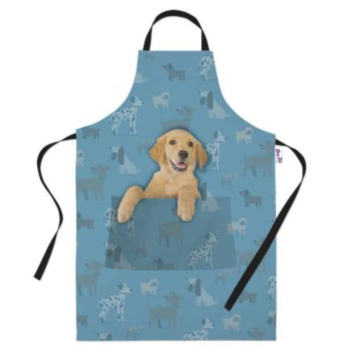 dog printed apron 