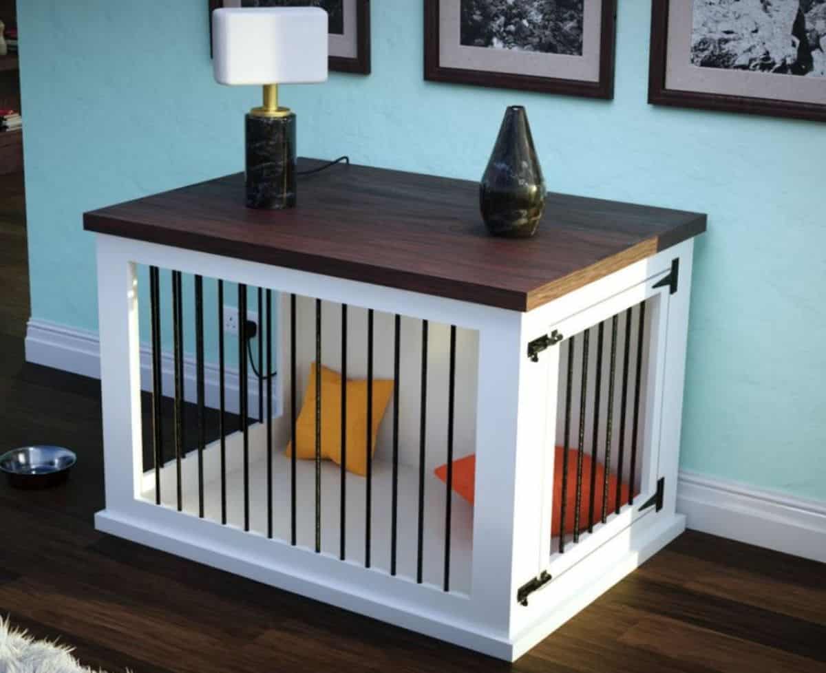 DIY dog crates with side doors