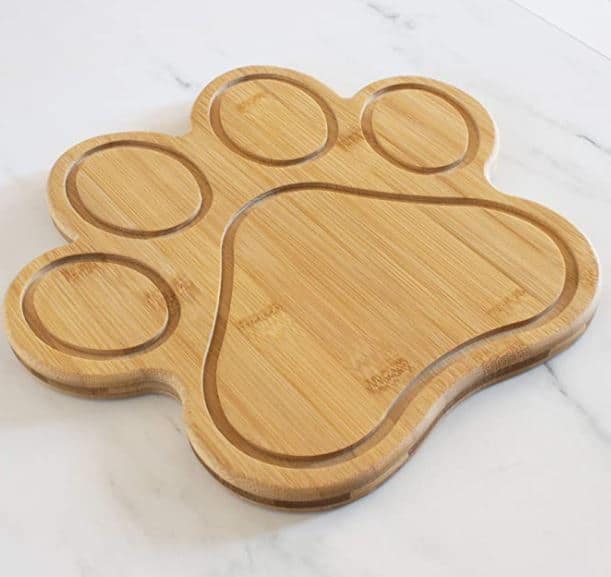 paw shaped serving or cutting board 