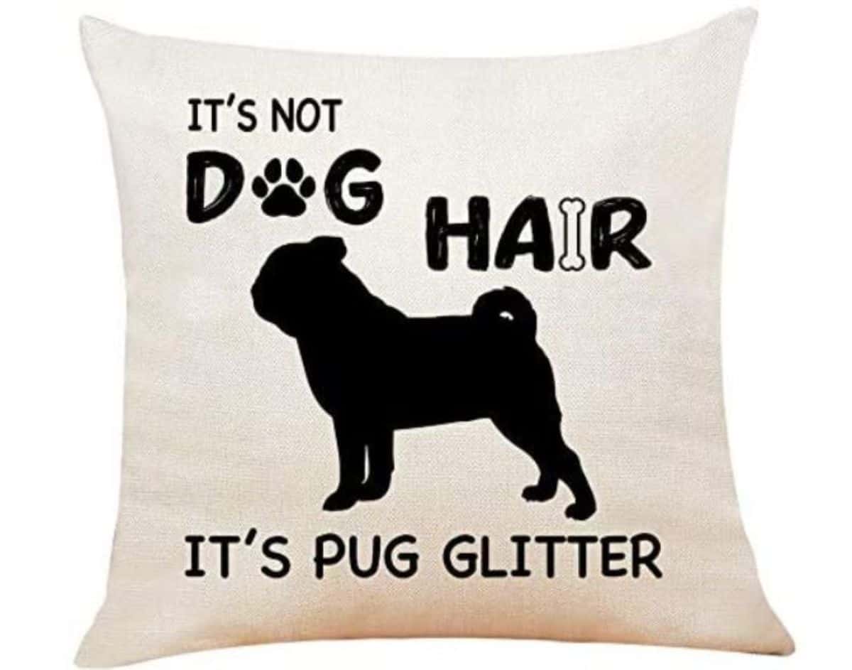 it's not dog hair, it's pug glitter