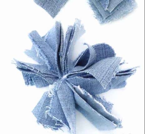 DIY denim dog toy
