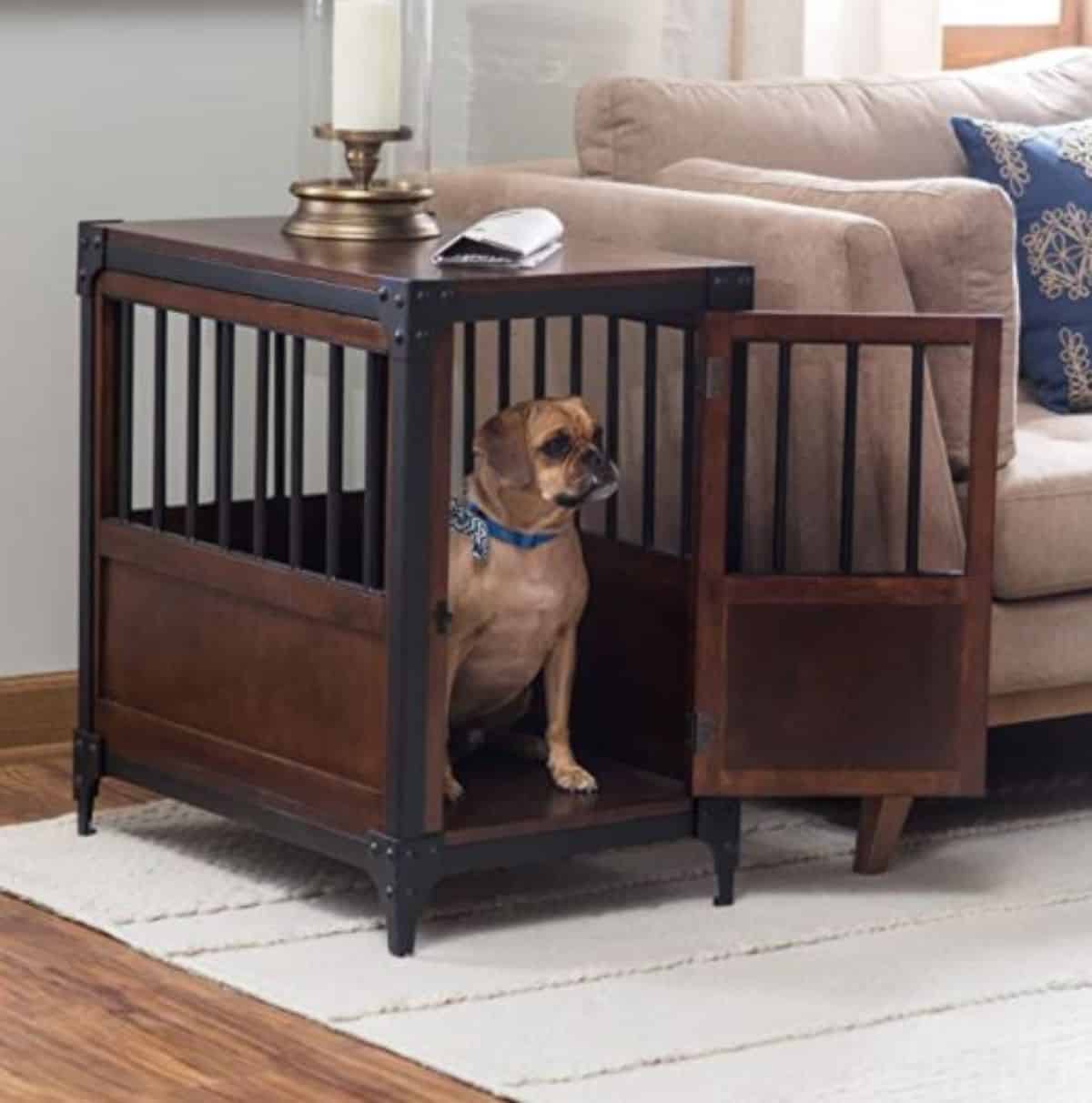 Rustic dog crate diy